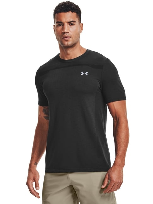 Buy Under Armour Black Muscle Fit Sports T Shirt for Mens Online Tata CLiQ