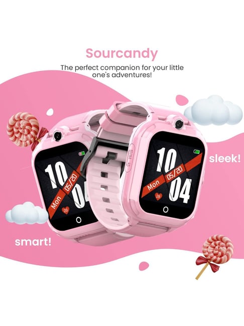 Turet Smartwatch for Kids with Camera, Phone Book, SMS, 2-Way Video  Calling, 4G Sim, No GPS (Pink)