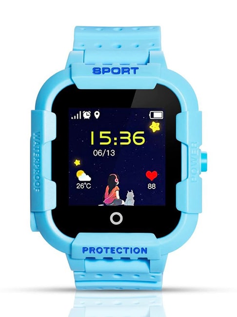 Turet GPS Smartwatch for Kids with Panic Button, Long Battery, Camera, GPS Tracker (Blue)