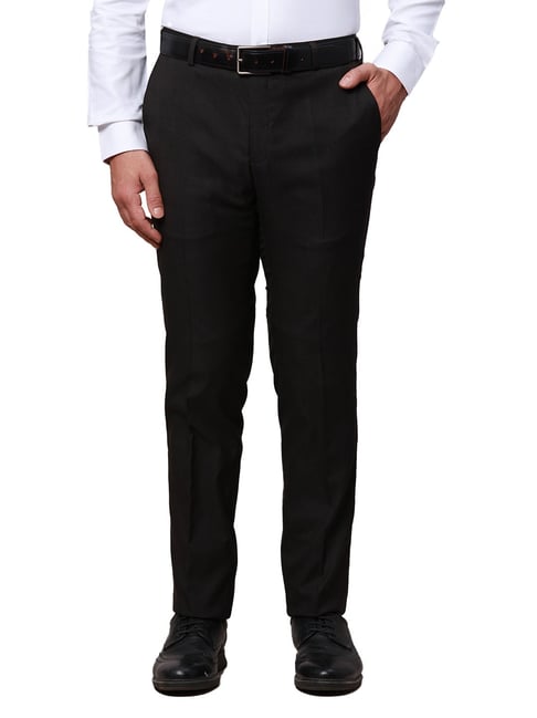 Navy Flat-front wool-blend suit trousers | Paul Smith | MATCHES UK