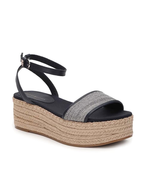 Tommy hilfiger blue discount wedges