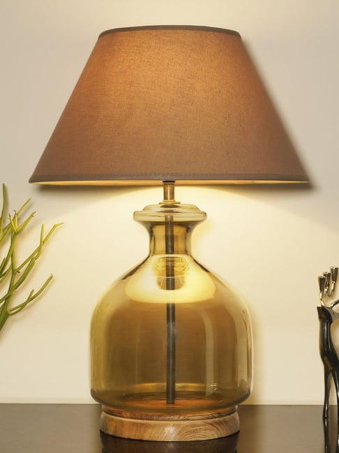 Gold Table Lamp Sconce Shade White Glass Kapoor Lamp Shades Smoke