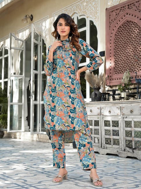 Buy Navy Blue Kurta Suit Sets for Women by Jyoti Online | Ajio.com