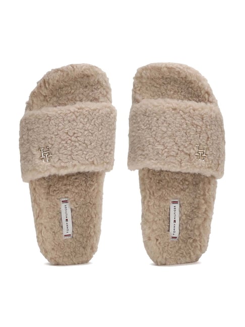 Fluffy tommy hilfiger discount slides