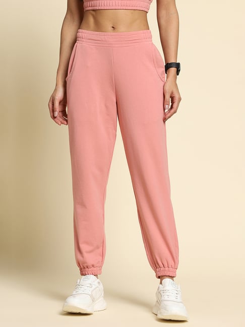 Van Heusen Pink Mid Rise Sports Joggers-picture-32