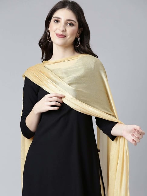 TWIN BIRDS Golden Plain Shawl
