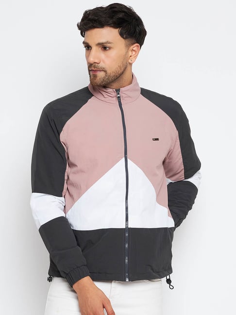 Duke Purple Regular Fit Colour Block Jacket-picture-39