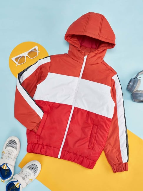 Buy Red & White Jackets & Coats for Men by FILA Online | Ajio.com