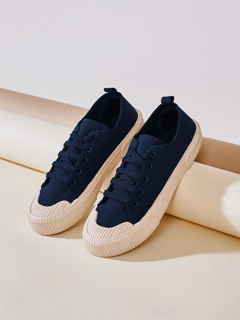 Styli Men's Canvas Navy Casual Sneakers-picture-34