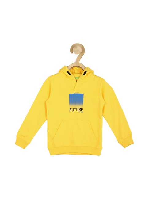 Buy Allen Solly Junior Yellow Graphic Print Sweatshirt for Boys