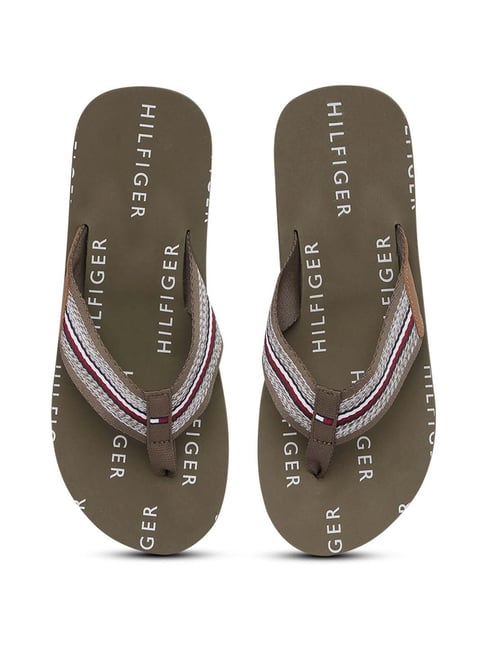 Tommy Hilfiger Men s Faded Military Flip Flops