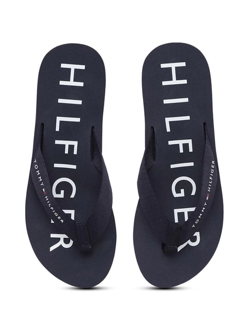 Buy Tommy Hilfiger Women s Space Blue Flip Flops for Women at Best