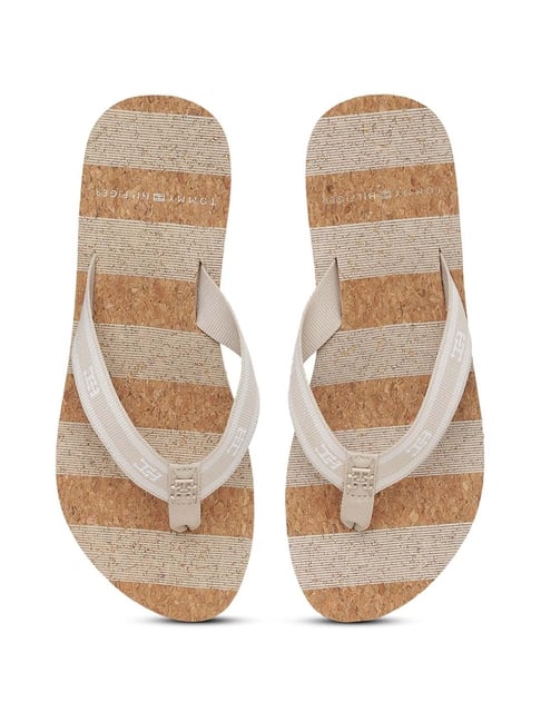 Buy Tommy Hilfiger Women s Sandalwood Flip Flops for Women at Best