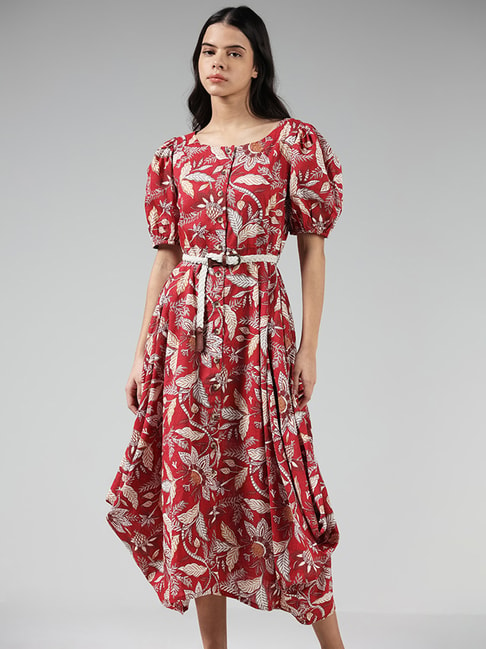 Buy online Women Multi Color Floral Printed Georgette A-line Dress from  western wear for Women by Mini & Ming for ₹699 at 72% off | 2024  Limeroad.com