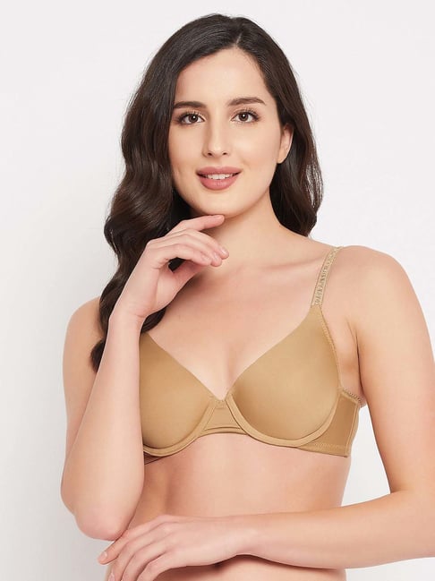 Clovia Beige Push-up Bra-picture-43