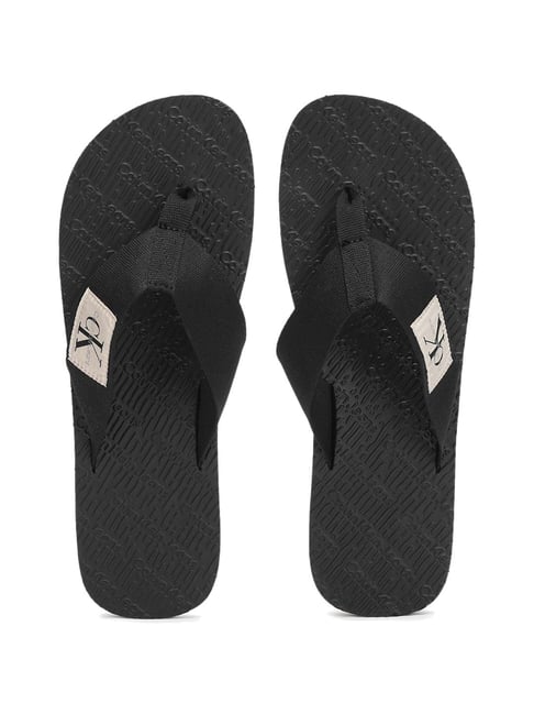 Calvin Klein Jeans Men's Black Flip Flops