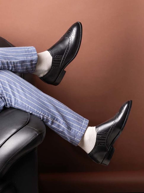 La Botte Men's Black Formal Loafers-picture-48