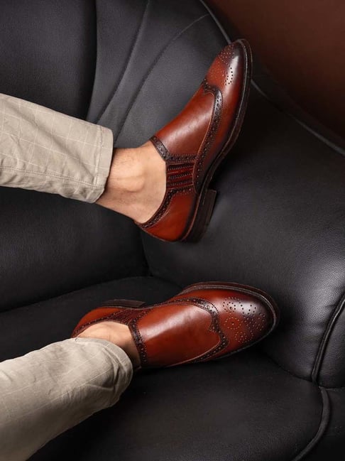 La Botte Men's Brown Formal Loafers