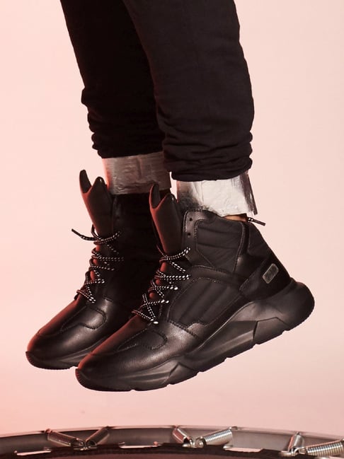 7-10 Men's 408 Elevate Street Black Chunky Sneakers