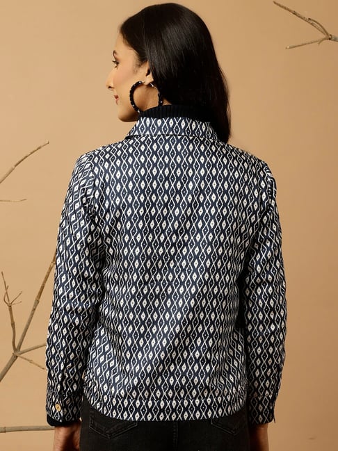 Jaipuri Jacket For Ladies Full Sleeve | Printed Jacket For Women
