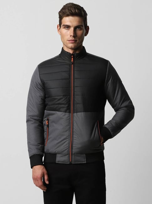 Van Heusen Flex Grey Regular Fit Quilted Jacket