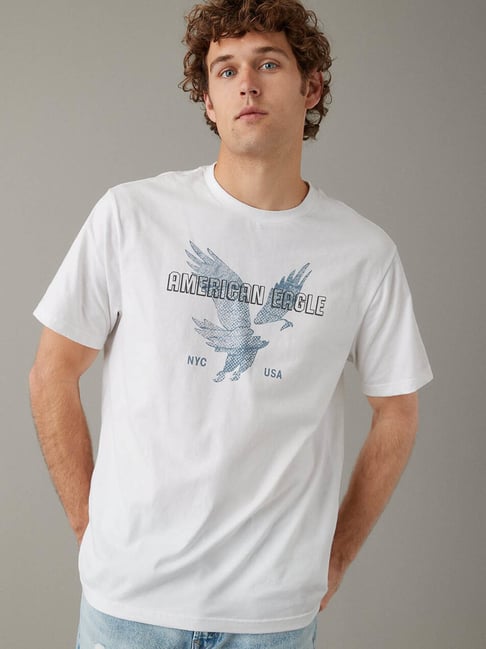 American eagle white t shirt sale