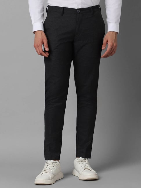 Buy Louis Philippe Black Trousers Online - 783643 | Louis Philippe