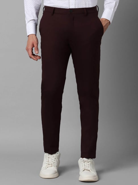 Buy Men's Maroon Trousers Online at Bewakoof