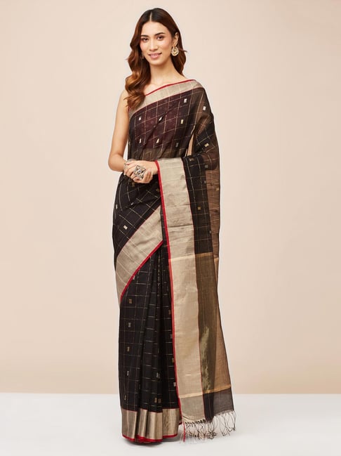 Buy Cotton Silk Kota Printed Sari for Women Online at Fabindia | 10680019