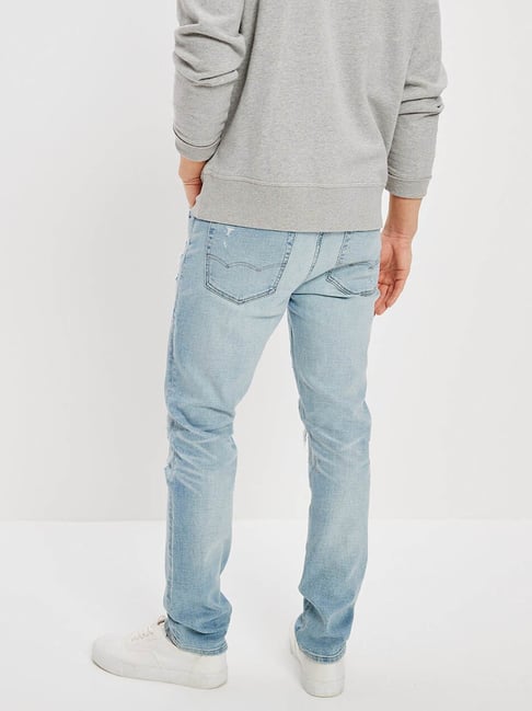 Buy American Eagle Outfitters Blue Skinny Fit Distressed Jeans for Mens  Online @ Tata CLiQ