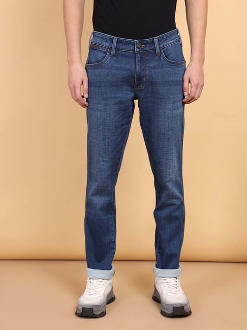 Wrangler Blue Slim Fit Low Rise Jeans