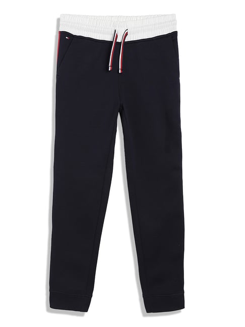 Buy Tommy Hilfiger Kids Navy Solid Joggers for Boys Clothing