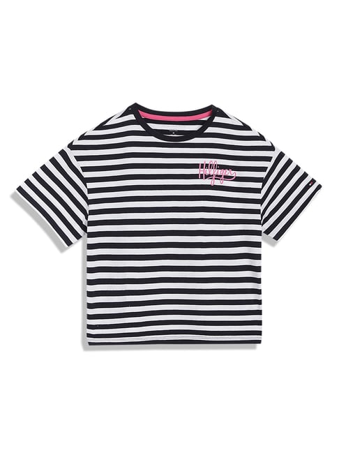 Black and white 2025 tommy hilfiger shirt