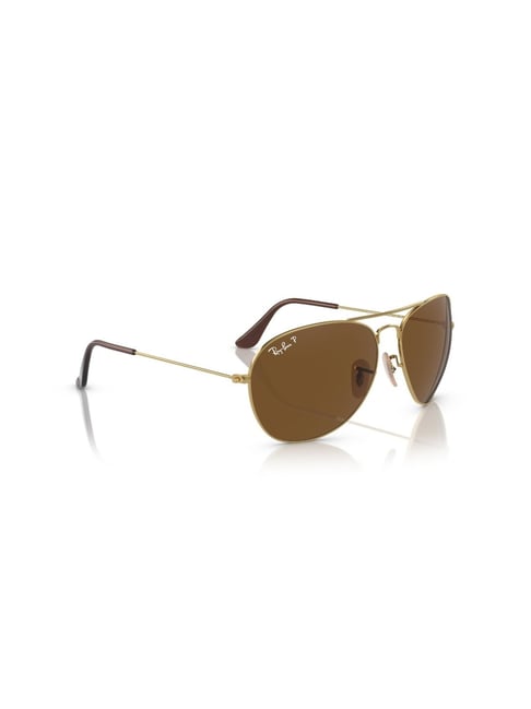 Buy Ray-Ban Grey Pilot Polarized Sunglasses for Men at Best Price