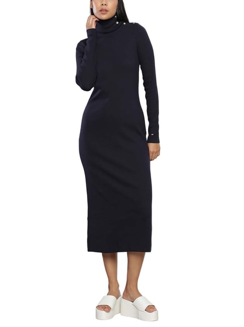 tommy hilfiger bodycon dress Ribbed Sleeveless Slim Mini Bodycon Dress | Black
