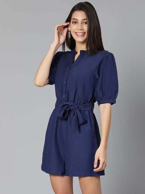 Oxolloxo Navy Mini Playsuit