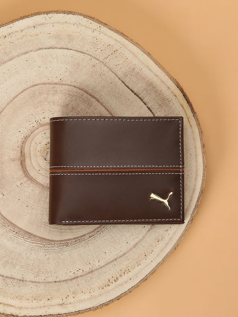 Buy Puma Chocolate Leather Solid Bi Fold Wallet Online At Best