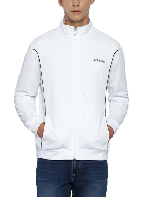 Buy Calvin Klein Jeans Brilliant White Regular Fit Sweatshirt for