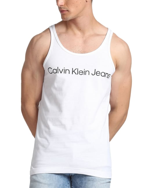 Vests Calvin Klein Jeans Monogram Tank Top Bright White