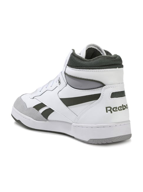 Reebok Men's Bb 4000 Ii Mid White Ankle High Sneakers