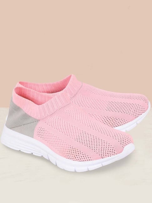 Fausto Women's Pink & Grey Walking Shoes-picture-11