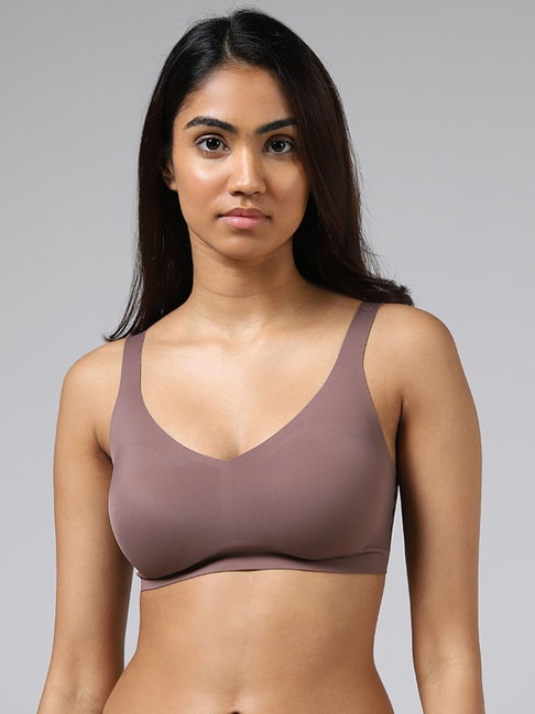 Buy Wunderlove by Westside Light Taupe Lace Non-Padded Bra Online at best  price at TataCLiQ