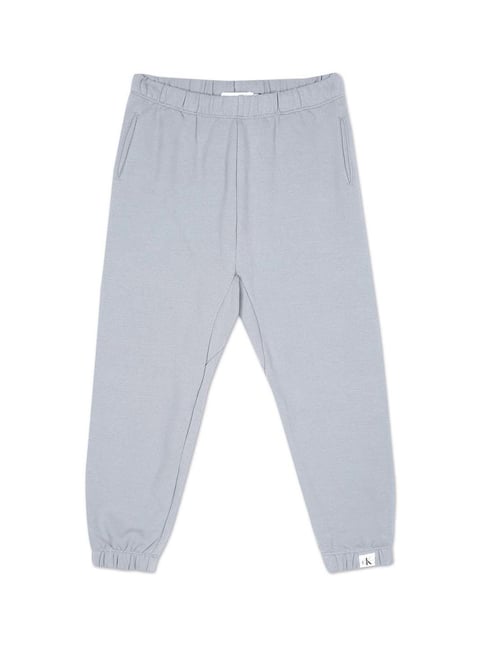 Calvin Klein Boys White & Grey Logo Joggers