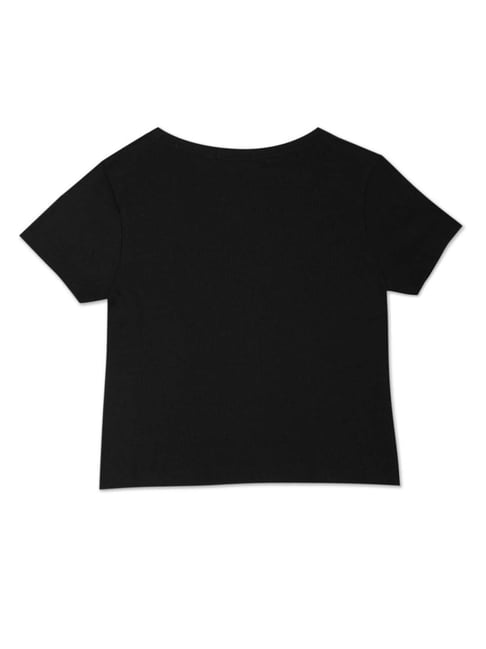 Calvin Klein Jeans - Teen Black Cotton Logo T-Shirt