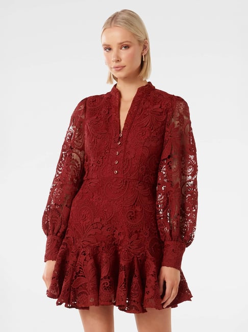 Forever New Iris Lace Mini Dress