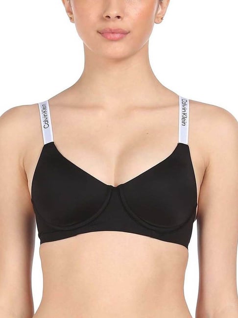 Black calvin klein bra and underwear online