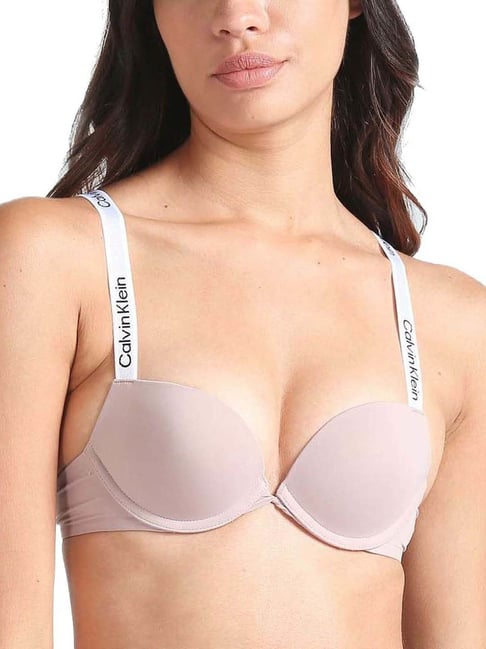 Calvin Klein Underwear Pink Logo Regular Fit Bra