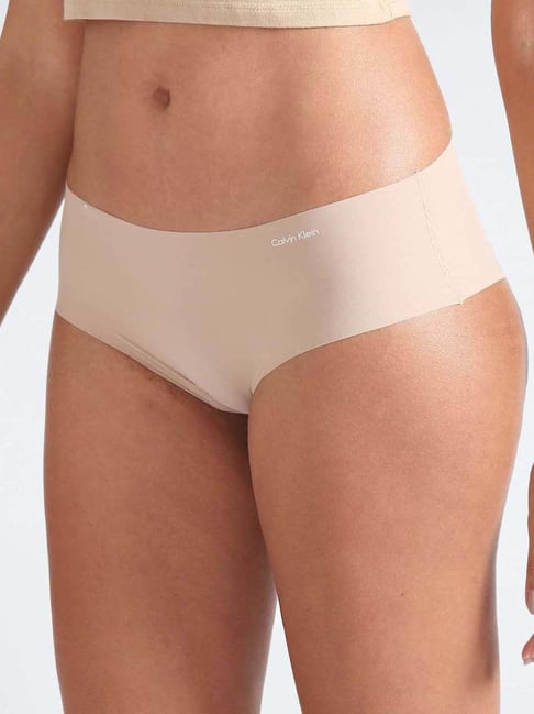 Buy Calvin Klein Underwear Honey Almond Logo Regular Fit Panties for Women's  Online @ Tata CLiQ