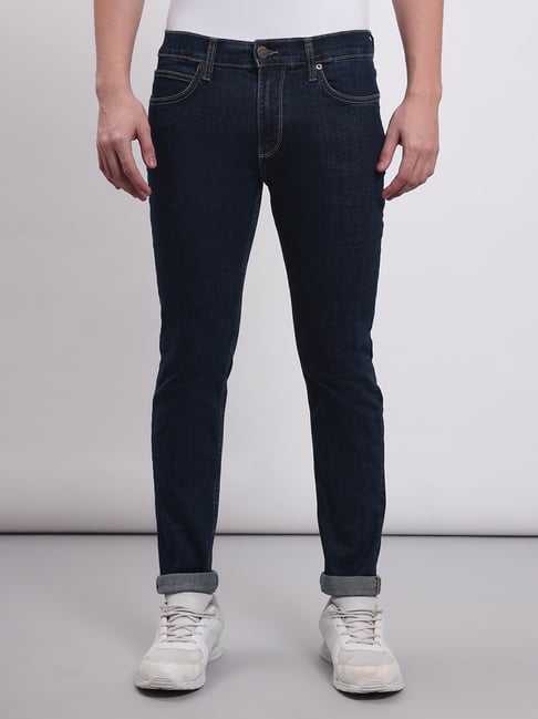 Lee Travis Indigo Blue Slim Fit Lightly Washed Jeans-picture-13