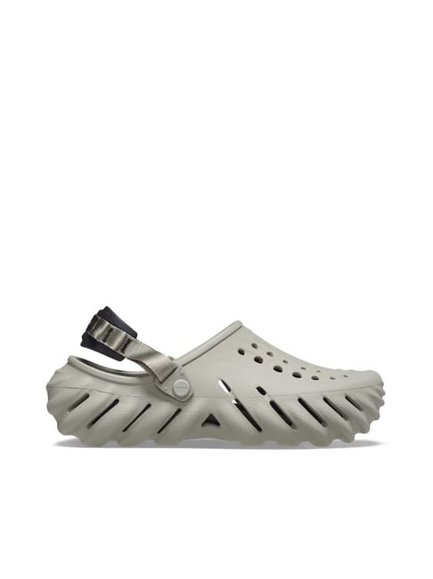 Crocs Men's Echo Elephant Grey Back Strap Clogs